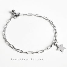 Load image into Gallery viewer, 925 Sterling Silver Shinning Bracelet For Women With Little Star Shape Icon